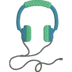 Stickdatei - Kopfhörer 